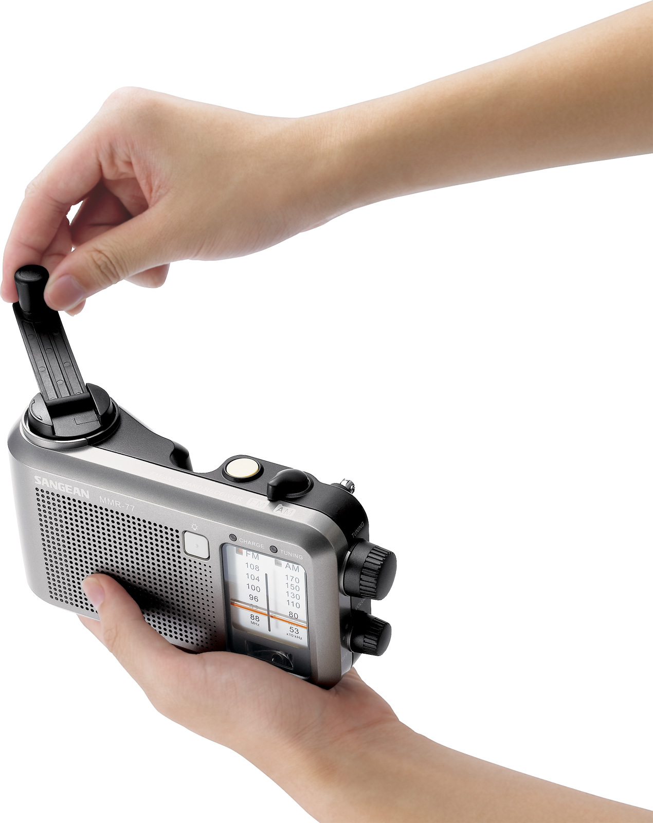 Radio d'urgence AM /FM avec manivelle MMR-77