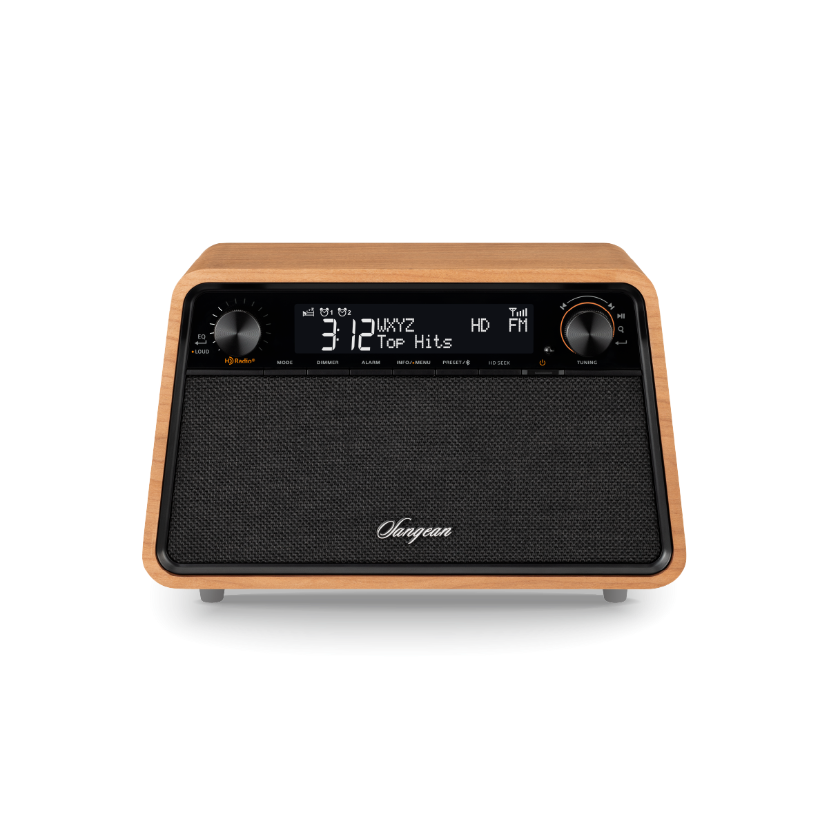 HDR-19 - Radio HD / AM / FM-RDS / Bluetooth / AUX Radio d'armoire en bois haut de gamme